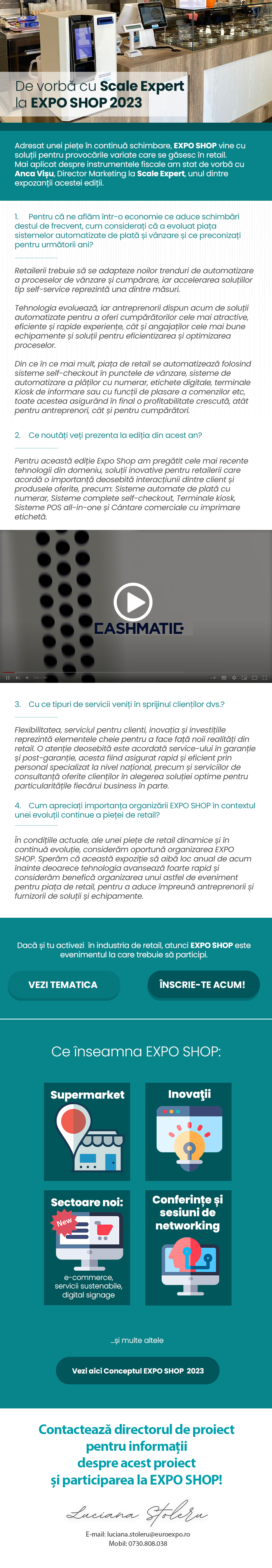 Magister ECO, primul sistem self-checkout fabricat integral în România la EXPO SHOP 2023
